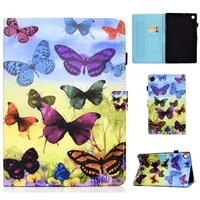 fashion butterfly flower painted tablet cover case for funda lenovo tab m10 fhd plus tb x606f x606x 10 3 protector case