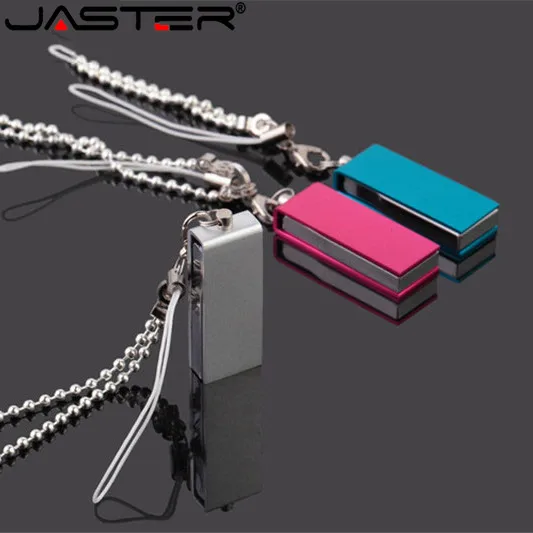 Мини металлический флеш-накопитель JASTER USB 2 0 u диск usb r 64 ГБ 8 pendriver 16 32 крошечный