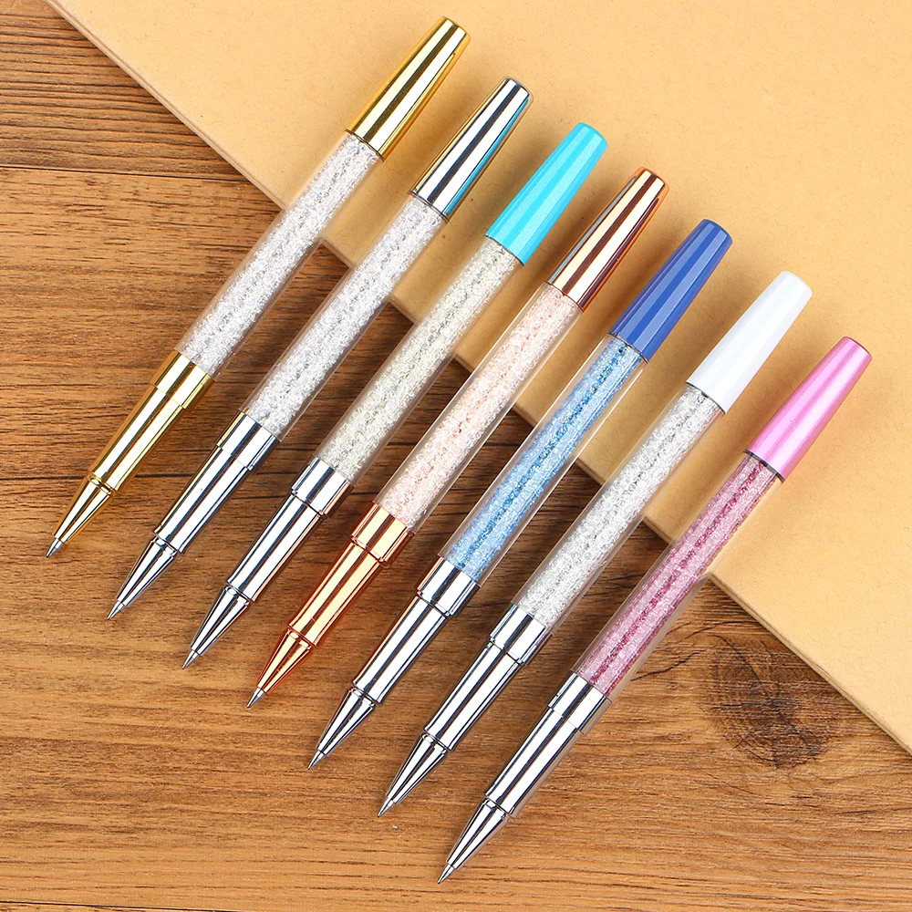 

Crystal Diamond Ballpoint Pens Stationery Ballpen Novelty Student for Writing Gift Office Material School Supplies
