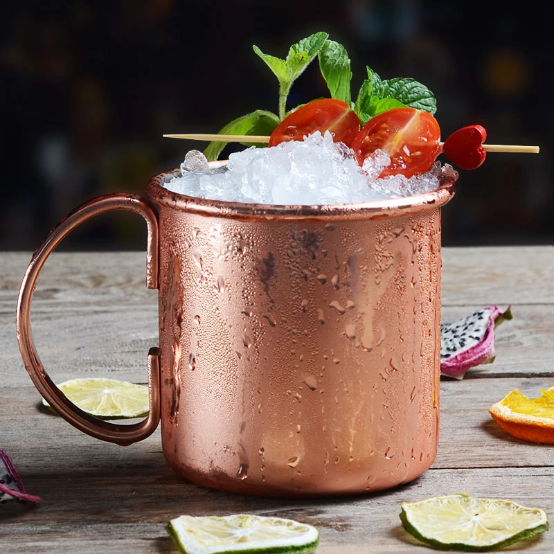 4 шт. 470 мл кованые Медь покрытая МОСКОВСКИЙ МУЛ кружка чашка пива Кофе кофейная в