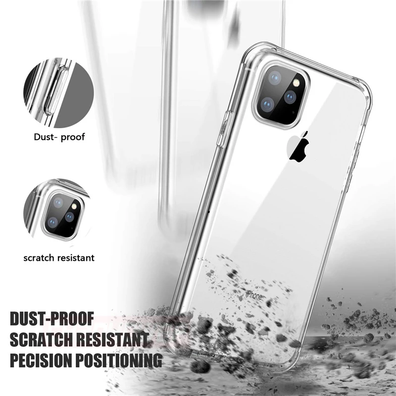 Мягкий Двойной силиконовый чехол для iPhone 11 Pro Max XR XS X max тонкий из ТПУ iphone 6 6s plus 7 8 PLUS