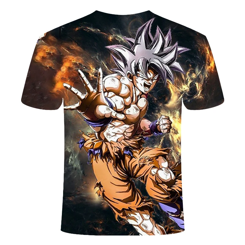 Горячая новинка Мужская и женская персональная аниме Dragon Ball Z 3D печать футболка классная модная удобная креативная рубашка с короткими рукавами