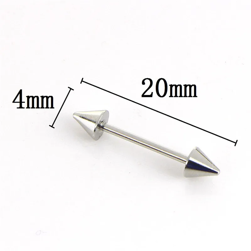 4pcs/2 Pair Spike Nipple Shield Tongue Ring Fashion Women Body Piercing Jewelry Gift Silver Tone Surgical Steel | Украшения и