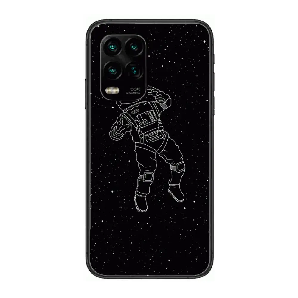

Astronaut painting Phone Case For xiaomi Redmi Note 9S 8 7 6 5 A Pro T Anime Black Cover Silicone Back Pretty senior