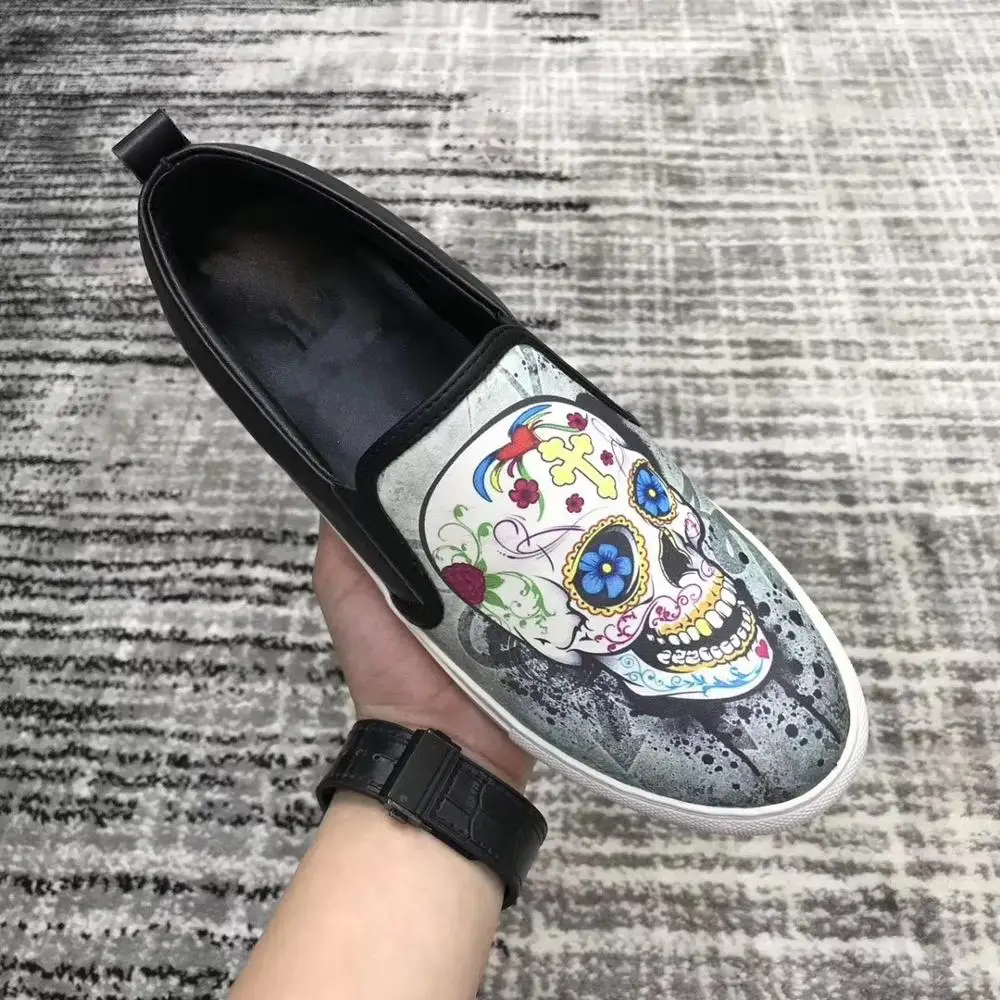 Мужские мокасины на плоской подошве из натуральной вечерние | Обувь