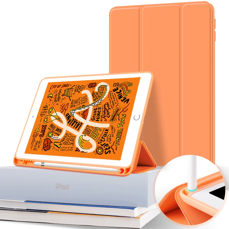 Чехол для iPad Air 4 чехол 2020 10 2 7 8 го поколения с держателем стилуса 9 3 5 Pro 11 2021 Mini
