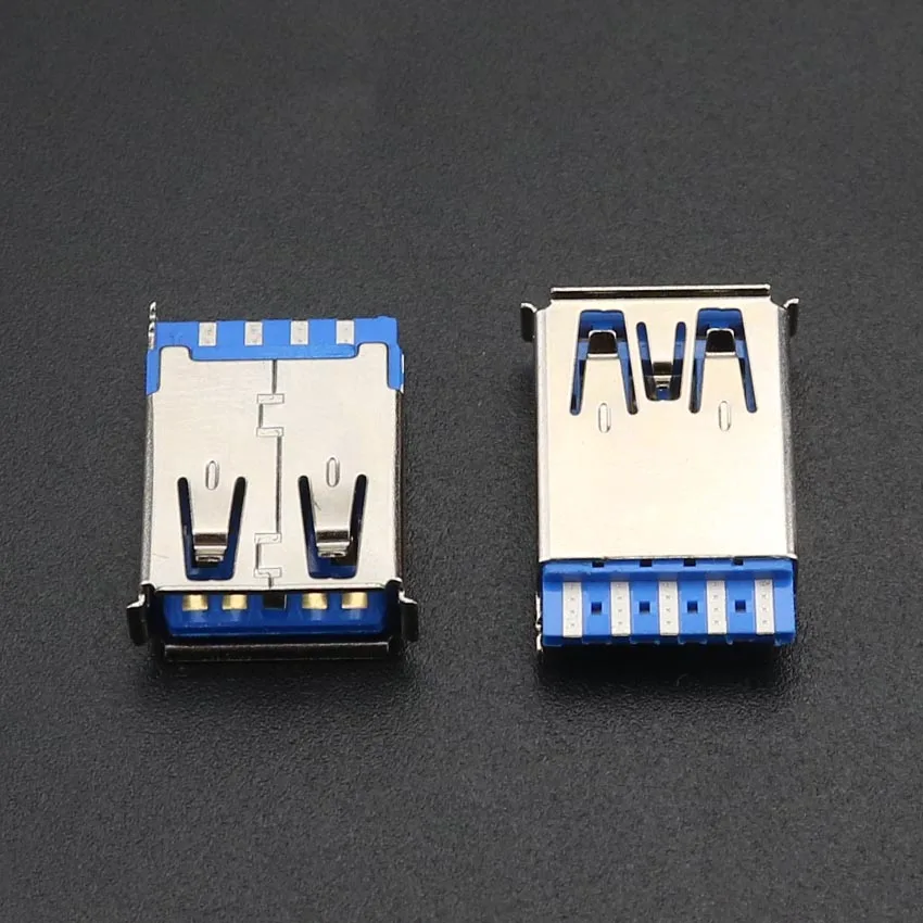 YuXi 10 шт. USB 3 0 гнездовой разъем типа AF короткий проводной терминал порт док станции