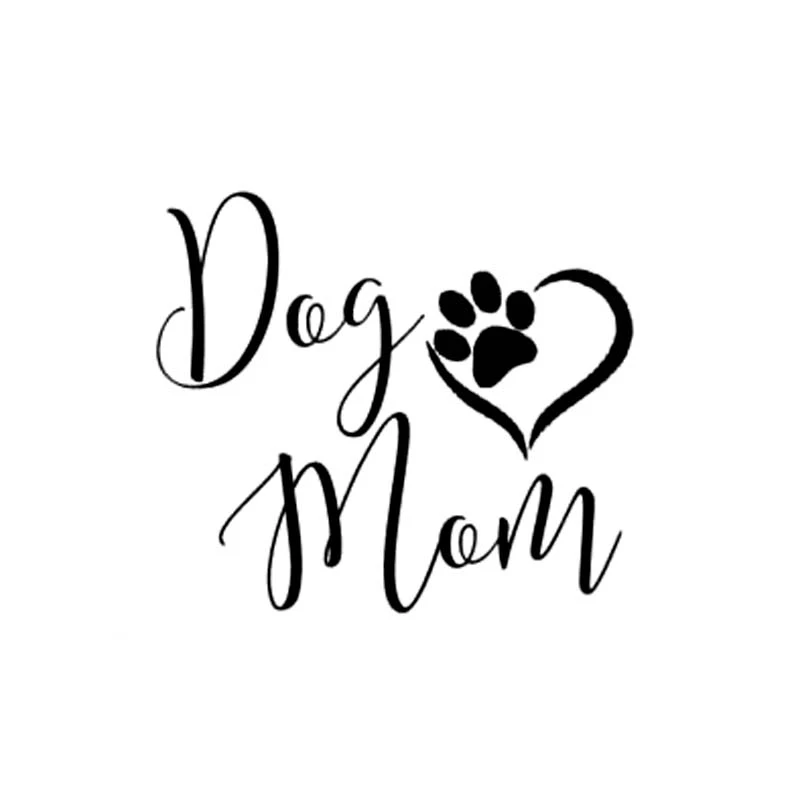 

Cartoon Dog Mom Sweet Footprints Car Sticker Automobiles Motorcycles Exterior Accessories Vinyl Decals for Kia Rio Mustang Lada