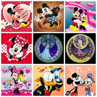 5d diamond painting disney mickey and minnie have christmas cross stitch embroidery kit handmade full drill mosaic home decor