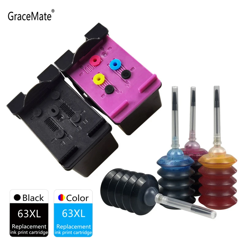 GraceMate 63 63XL картридж совместимый для HP Hp принтер с чернилами Deskjet 1110 1112 2130 2131 2132 2133