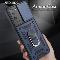 for poco m3 case camera protection armor phone cover for poco m3 pro poco x3 nfc x3pro x3 gt f3 magnetic holder ring cover coque