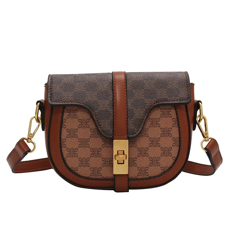 

Vento Marea Small Crossbody Bag For Women 2021 Vintage Design Soft Pu Leather Shoulder Bag Winter Flower Phone Purse And Handbag