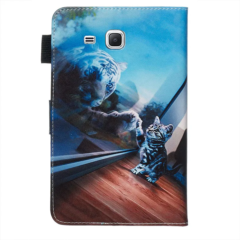 Tab A A6 T285 чехол для Samusng Galaxy 7 0 дюймов 2016 T280 искусственная задняя крышка флип-чехол