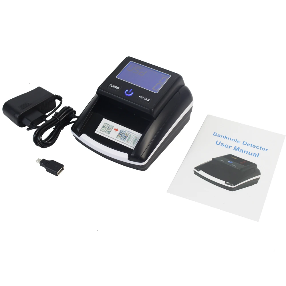 Портативный детектор банкнот Aibecy с использованием UV/MG/IR/DD|Счетчик
