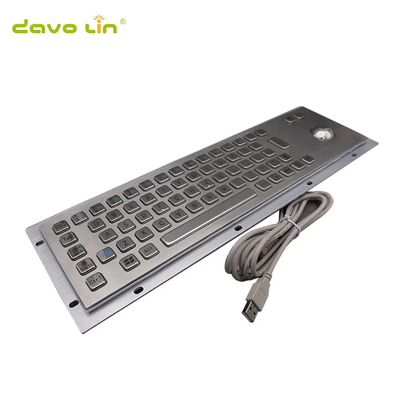 Metal Keypad with Waterproof industrial keyboard with 67keys medical keyboard