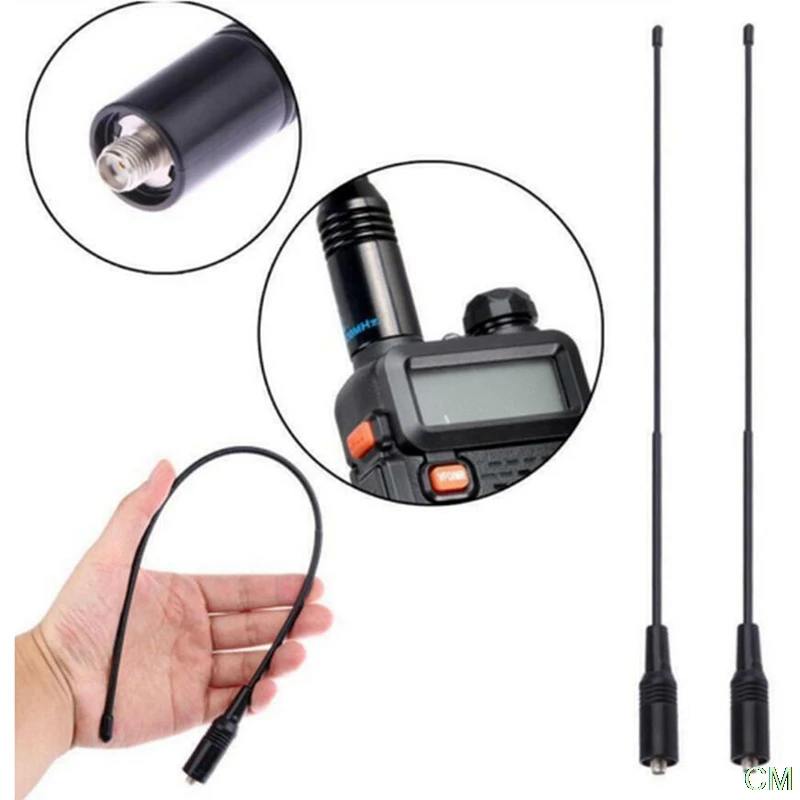 

38cm NA-771 SMA-Female Dual Band 10W Antenna for Baofeng UV5R UV-82 SAUS Black