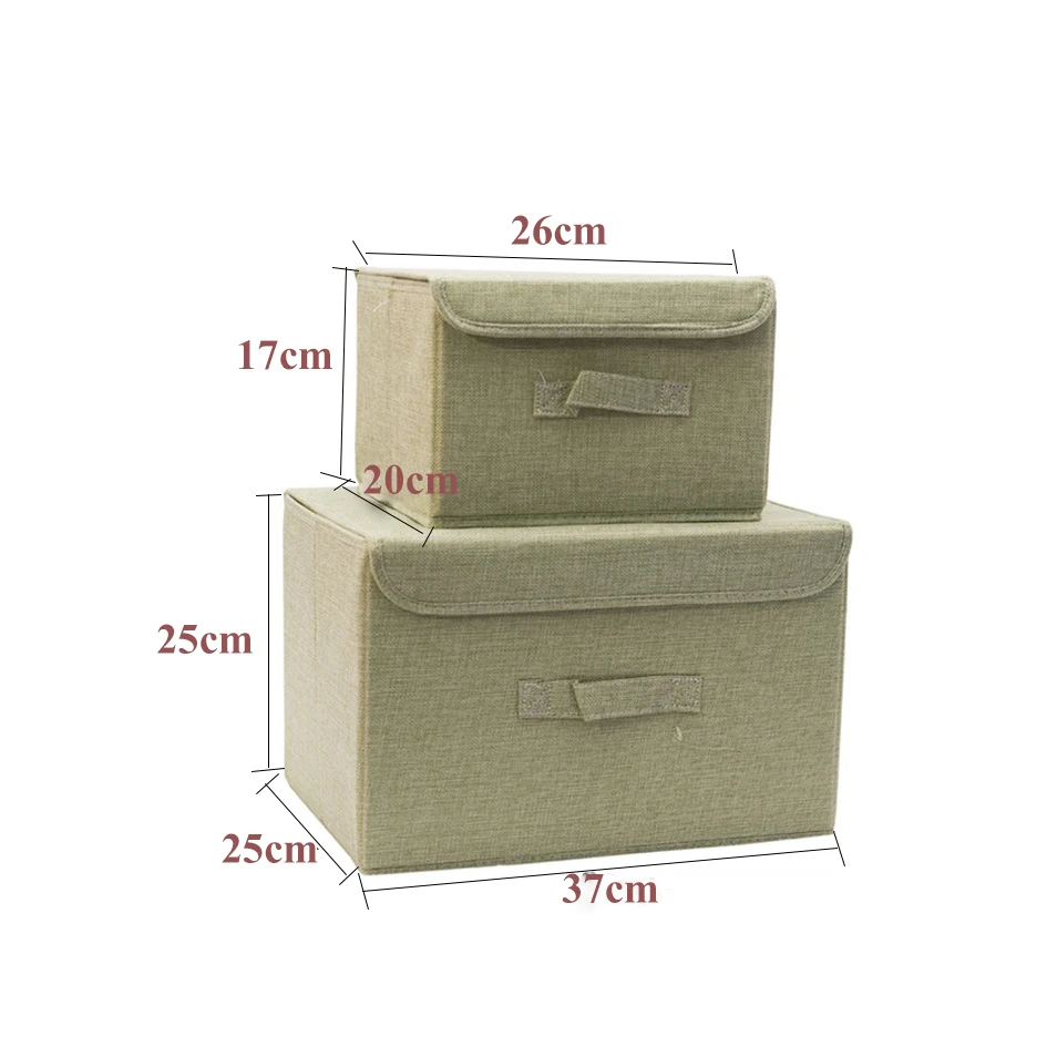 1 Set Green Хлопковая ткань куб коробка для хранения мультфильм вышивка корзина для белья для ящика шкафа Showcas держатели для хранения игрушки Органайзер корзины - Цвет: 1 Set Green