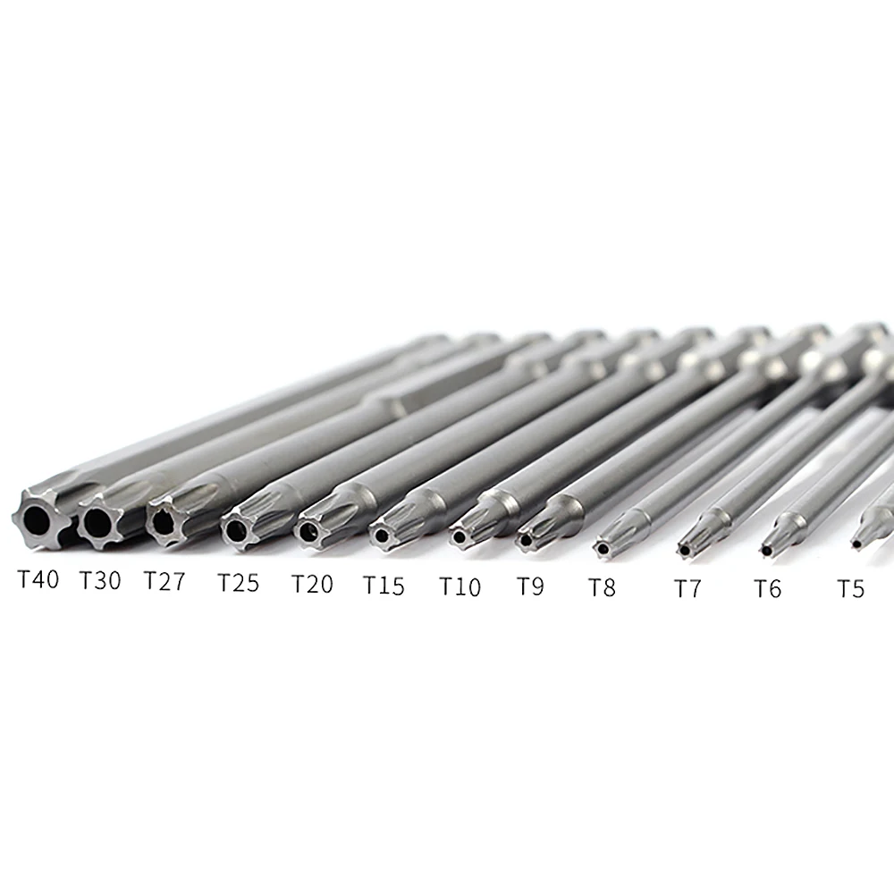 

1/4" Hex Shank Torx Screwdriver Bits 150mm Magnetic Screwdriver Torx Screw Driver Bits