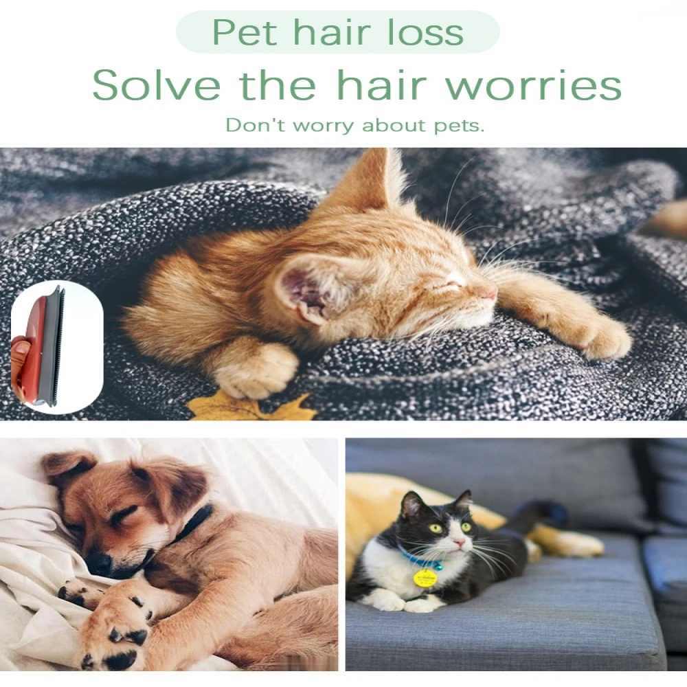 

Clothes Pets Hair Remover Brush Manual Magic Clothes Brush Double-head Design Cleaner Cleaning Tool For Removing Hair Lint