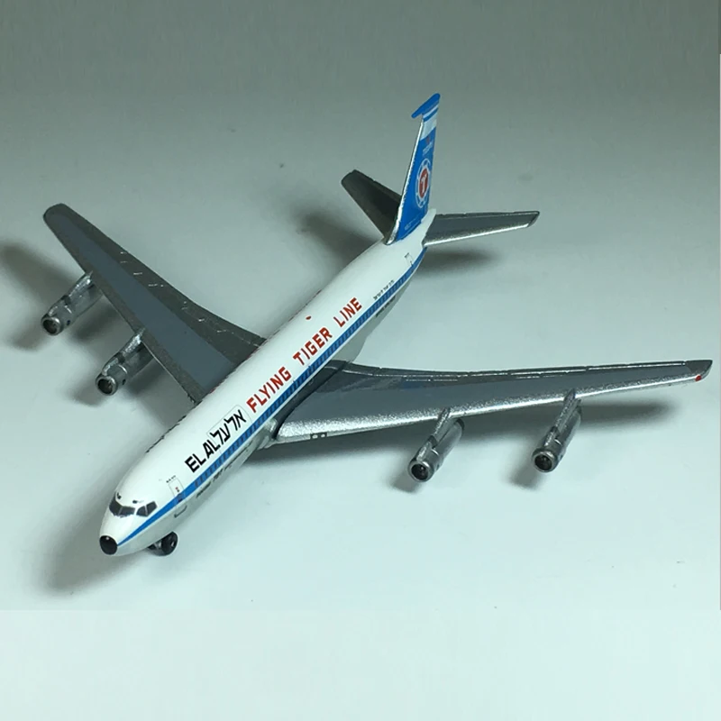 Коллекционный пассажирский самолет с статическим дисплеем 1:500 American Tiger Airlines 707
