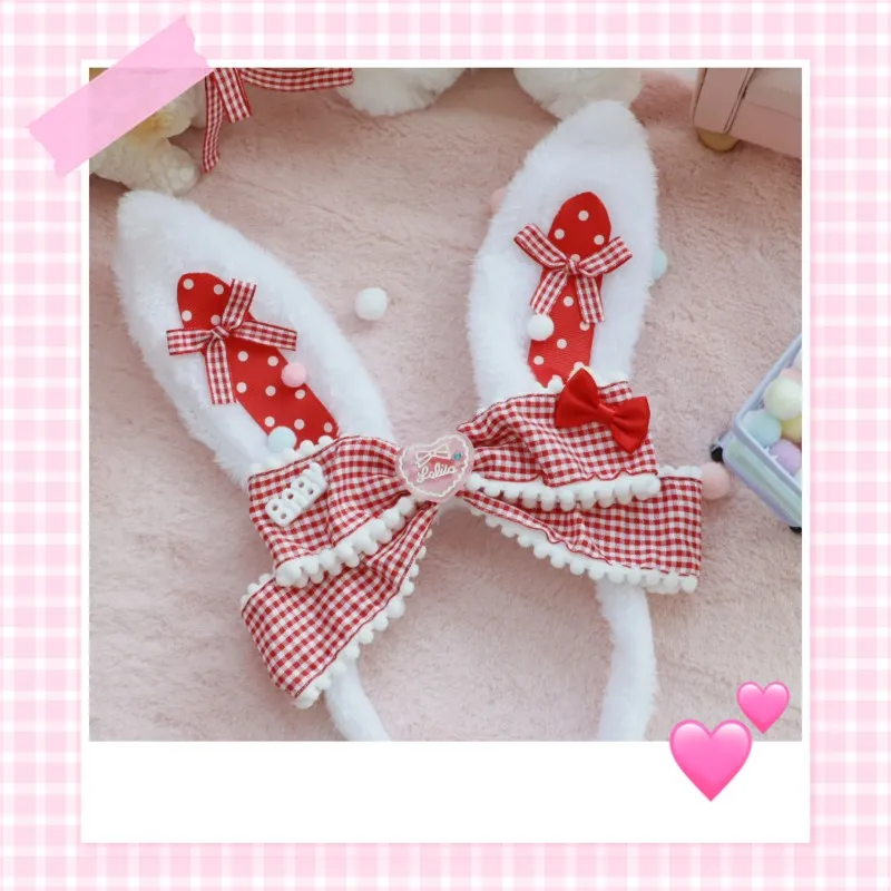 Повязка для волос ручной работы в оригинальном стиле плюшевая повязка клетку с