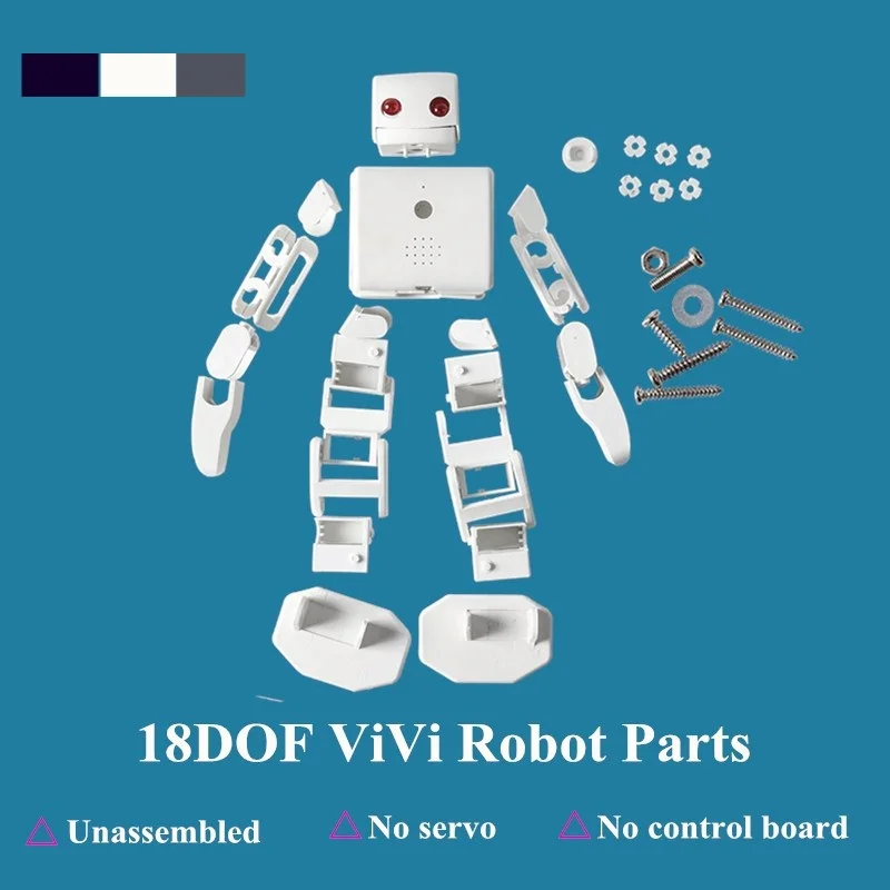 DOIT 18 гуманоид DOF vivi Robot Plen2 пластиковая рамка для Arduino 3D Plen 2 с открытым исходным