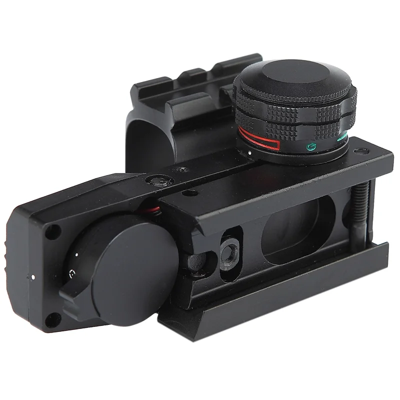 

lOptical Scopes Tactical Holographic Red/Green 4 Reticles Reflex Dot Scope with Red laser sight combo for 20mm rail