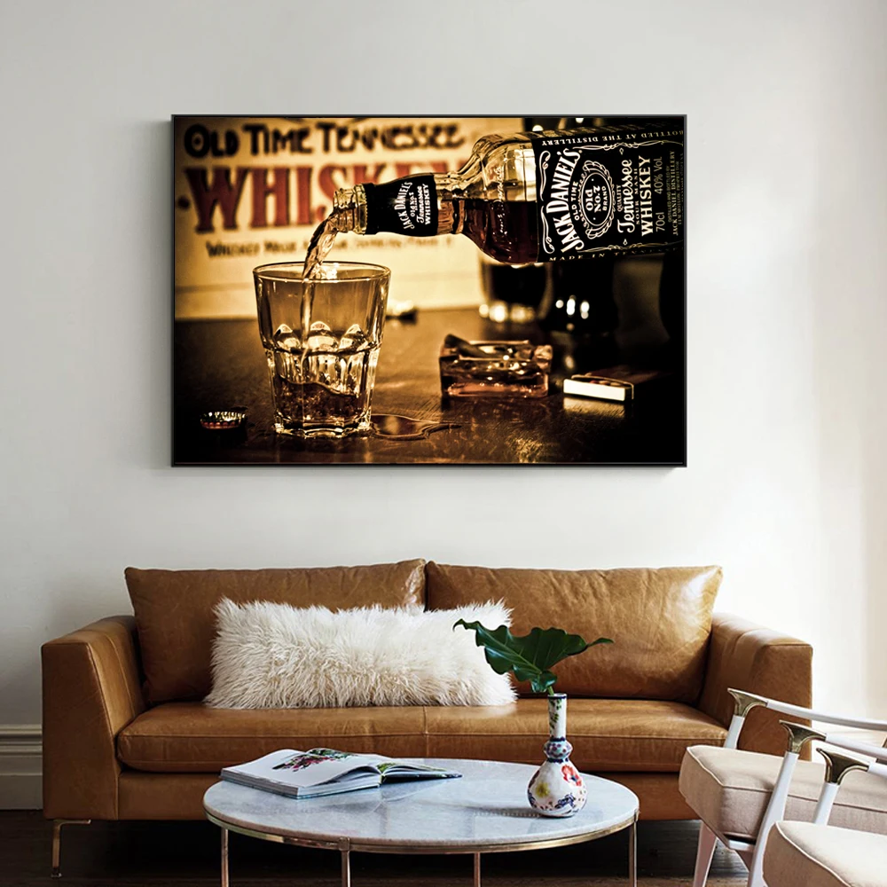 

Whiskey Drinks Wall Posters And Prints Modern Canvas Art Paintings Print On Canvas Bar Decorative Pictures For Home Decor