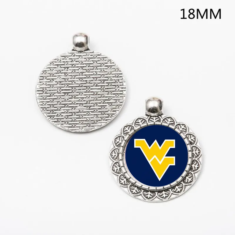 as picture Wholesale Sports west virginia Charms Pendant For DIY Braceles& Necklace& Earrings& Key chain Jewelry Accessories 20pcs/lot - Окраска металла: as picture