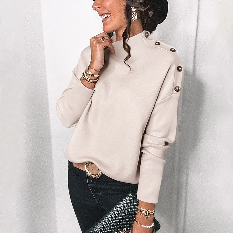 

Новинка Осень-зима 2021, женский свитер, женское модное повседневное свободное шерстяное пальто, куртка