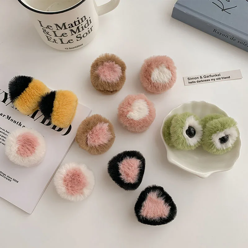 

New Arrived 3D Cartoon Animal Hair Clip Cat Ear Clip Plush Small Hair Claw For Women Girls Hair Accessories
