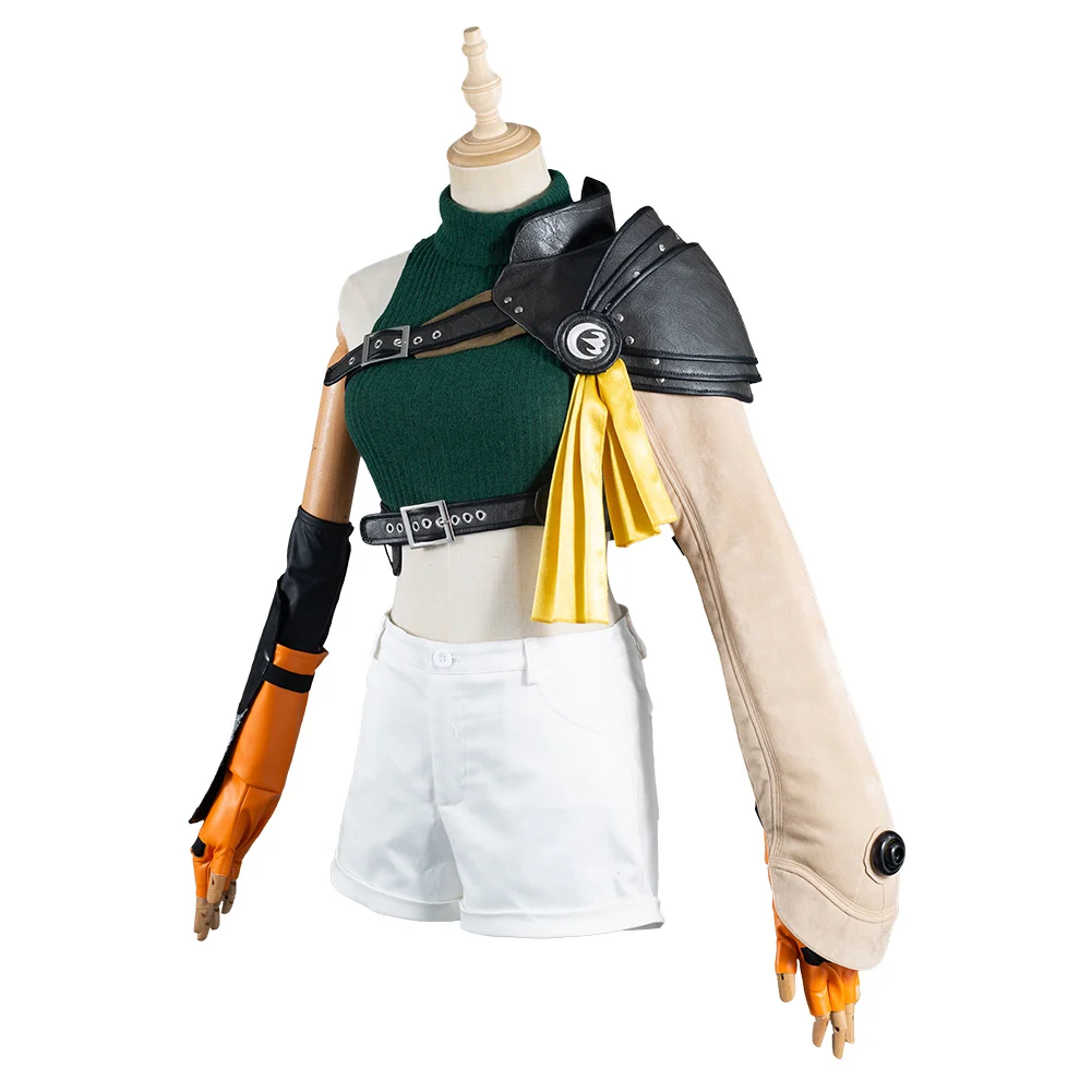 Final Fantasy VII: наряд в стиле известных брендов Intergrade FF7 Yuffie Kisaragi костюмы для косплея