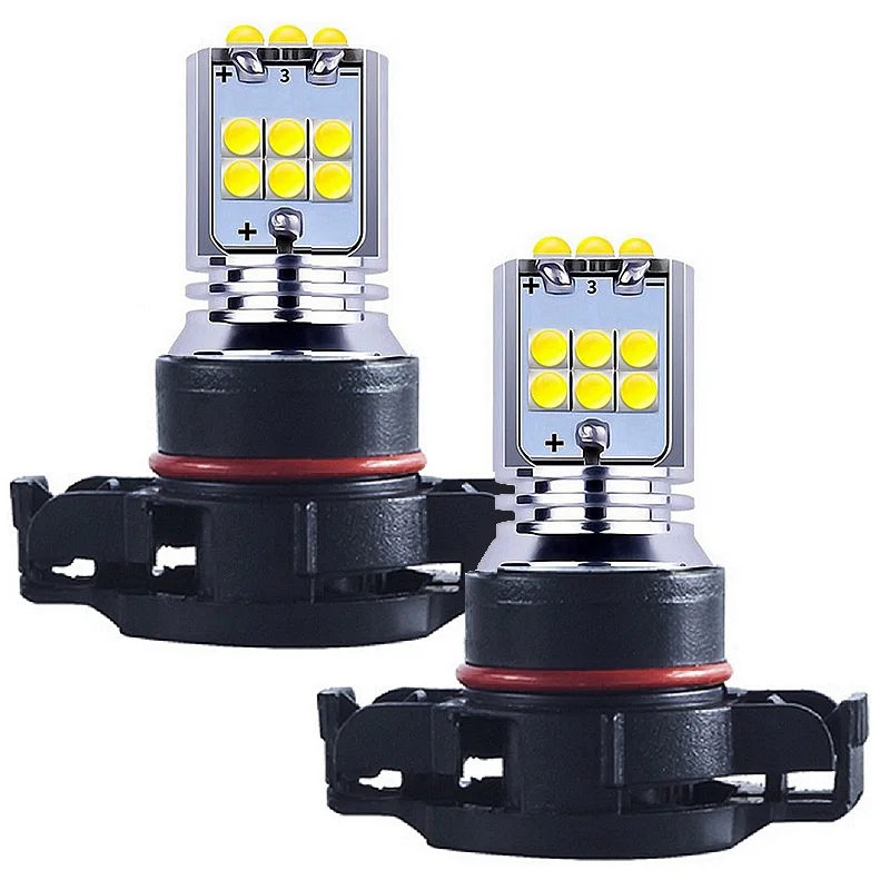 

2PCS White Yellow Amber PSX24W H16 5202 Super Bright LED Car Front Driving Lights Foglamps Bulb Auto Front Fog Lamp