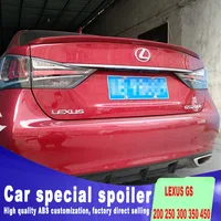 For LEXUS GS 200 250 300 350 450 model spoiler new design 2012 2013 2014 2015 2016 2017 2018 to up by primer or DIY color paint