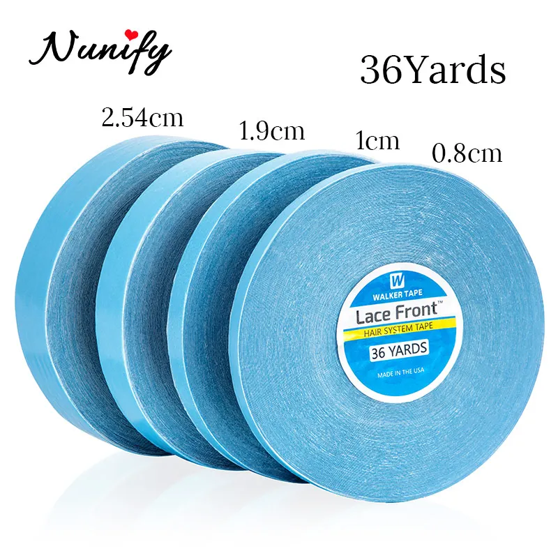 Nunify Wholesale Waterproof Lace Glue For Tape Hair Extension/Toupee/Lace Wig Blue Sticker Ultra Hold Lace Wig Adhesive