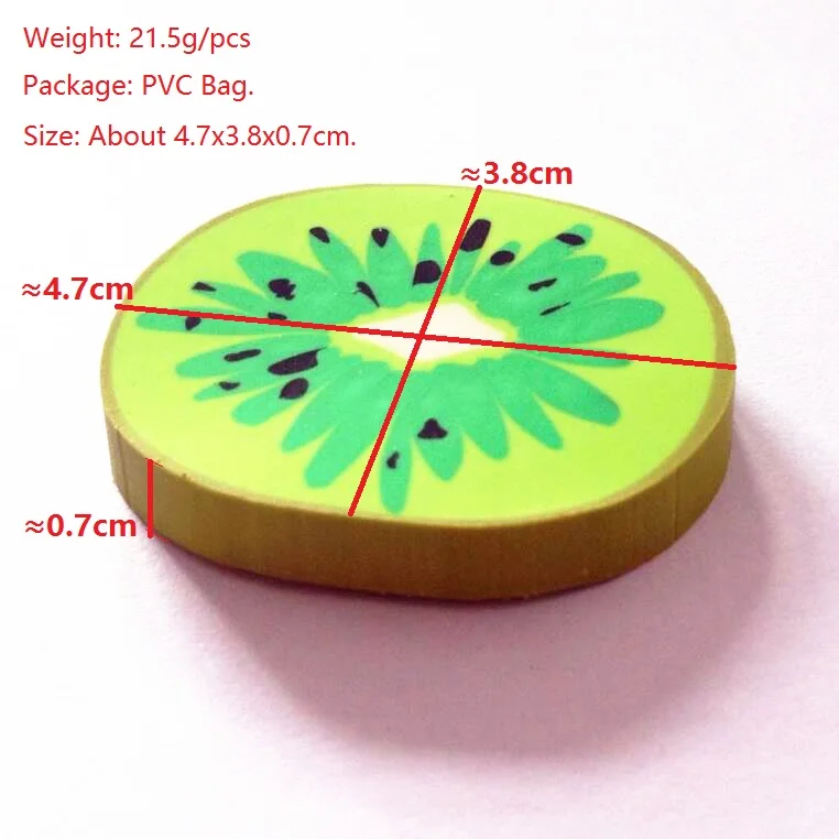Ластик Kawaii Kiwifruit 1 шт./лот хороший ластик для карандашей забавный подарок