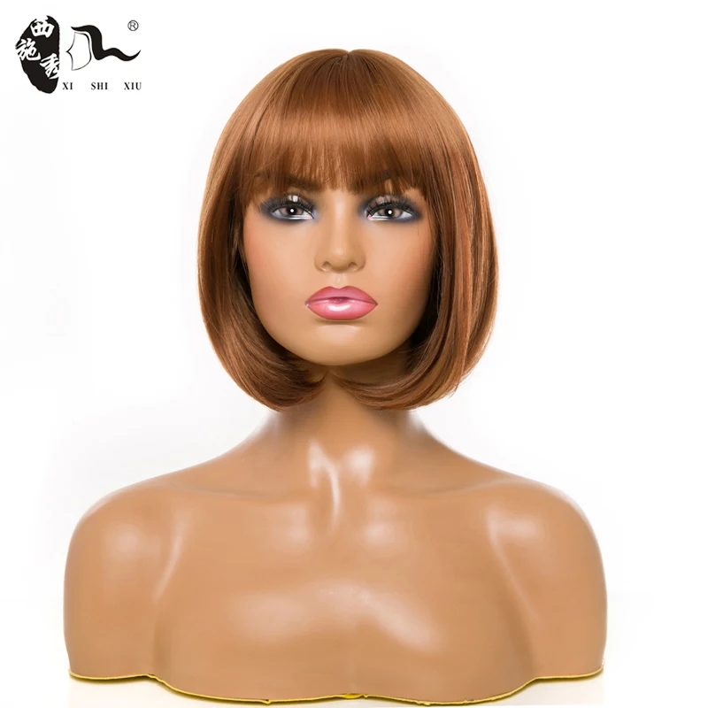Короткие коричневые парики Dream Ice прямые синтетические женские в стиле Боба с