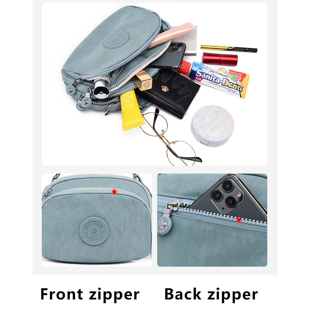 New Women Shoulder Bag Nylon Ladies Small Crossbody bags Vintage High quality Messenger Bag Daily Girls Elegant Female Handbags