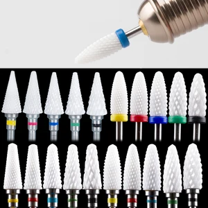 Фрезы для аппаратного маникюра, керамические, 2 шт.