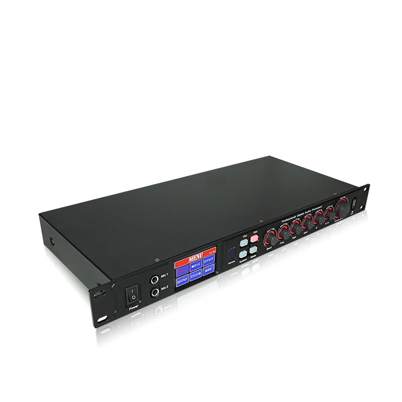 Профессиональный цифровой аудиопроцессор караоке DSP KTV светодиодный