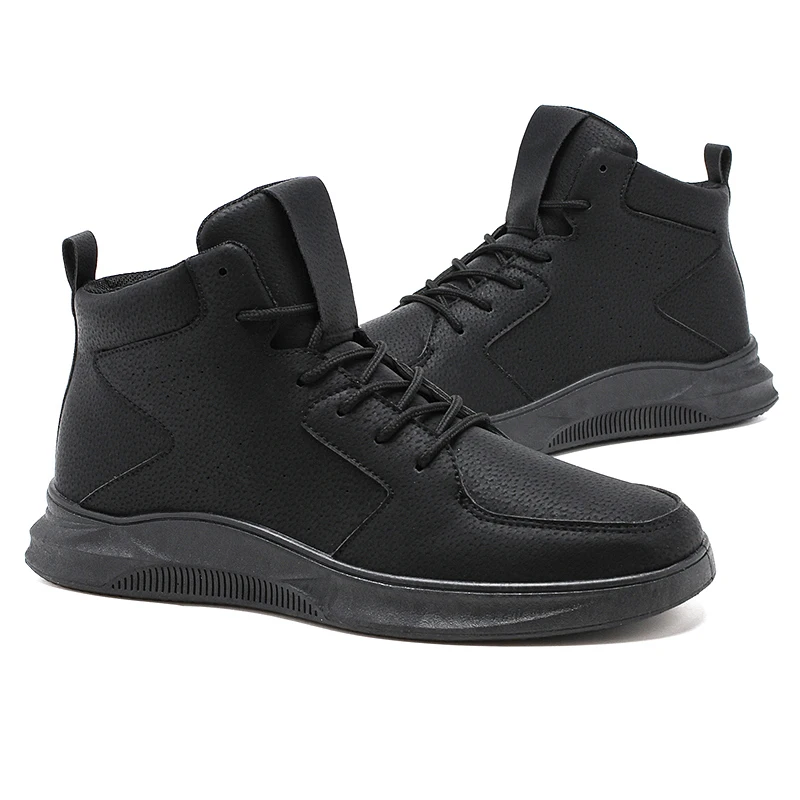 Высококачественная Мужская обувь дышащая мужская со шнуровкой высокие мужские