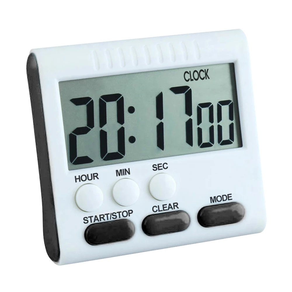 Магнитный настенный большой цифровой ЖК дисплей кухонный таймер для готовки яиц