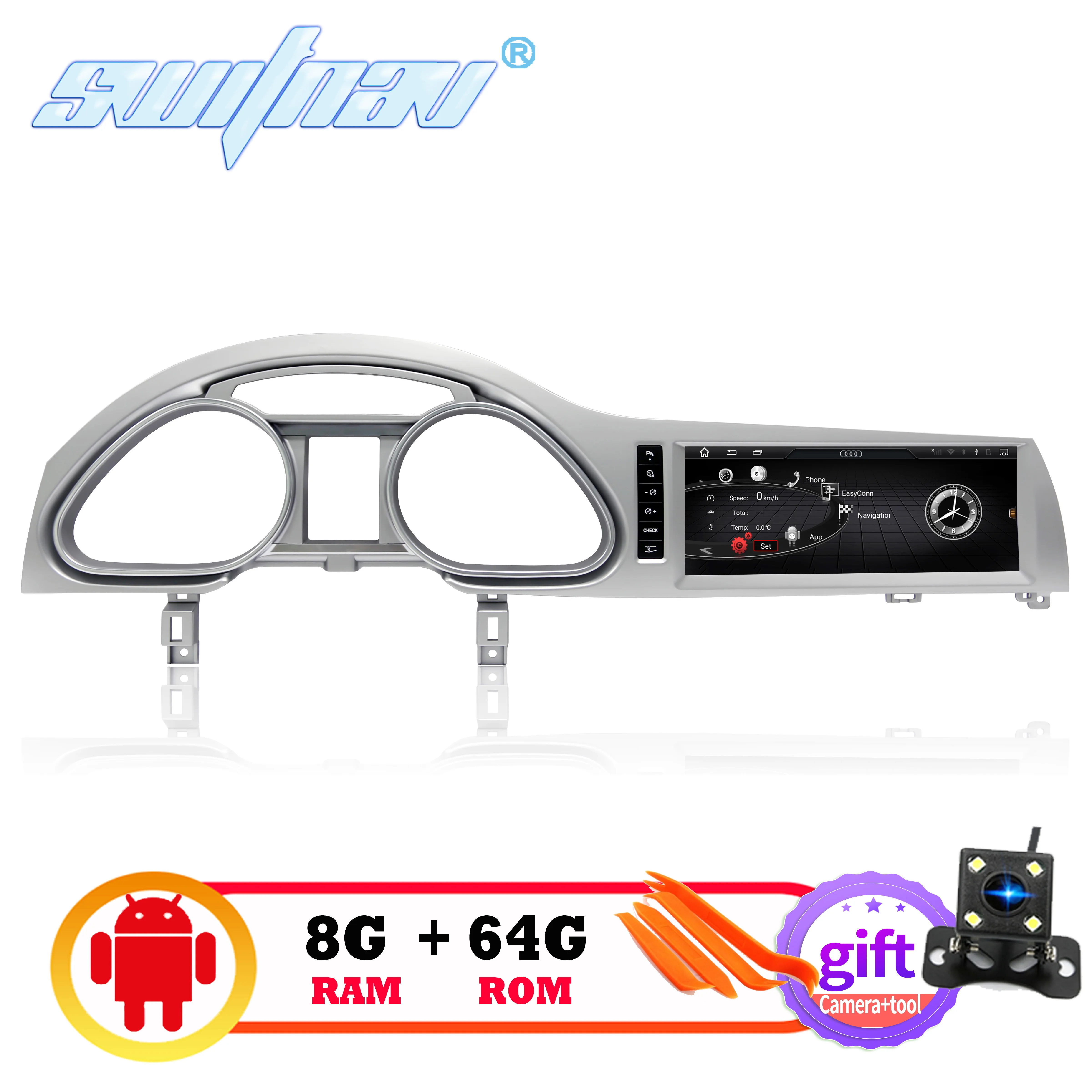Автомобильный DVD плеер 8 ГБ + 64 Android 10 0 для Audi Q7 2005 2015 мультимедийный автомобильный