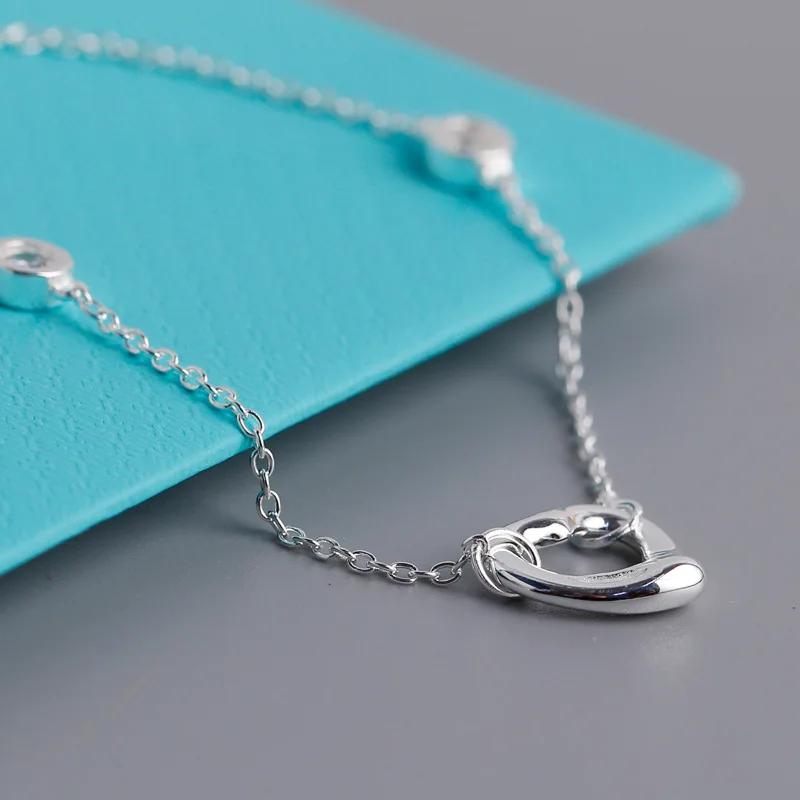 TSHOU243 женские серебряные с круглыми стразами полые в форме сердца серебряный