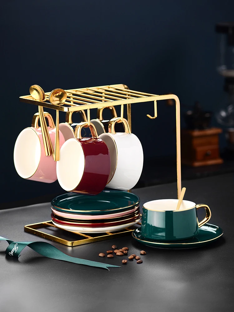 Набор креативных керамических кофейных чашек европейская фарфоровая