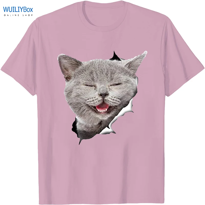 

UnisexAnimalsGraphicT-ShirtCottonTShirtSummerPrintTopsCatPatternTees2021NewMen/WomenTee
