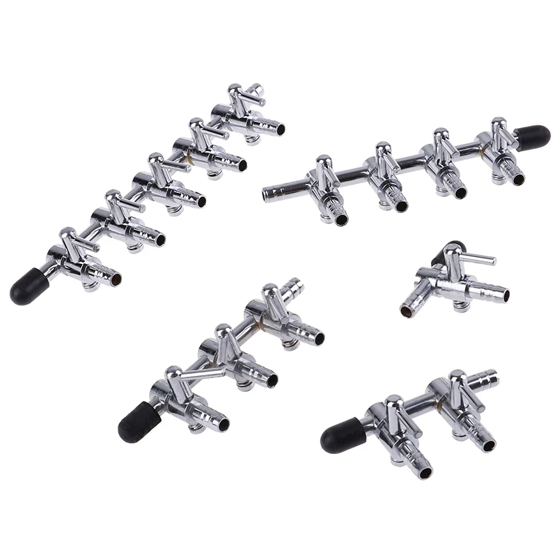 

Hot New Stainless Steel Distributor Aquarium Lever Fish Tank Durable Oxygen Pump Accessories Splitter Air Flow Control