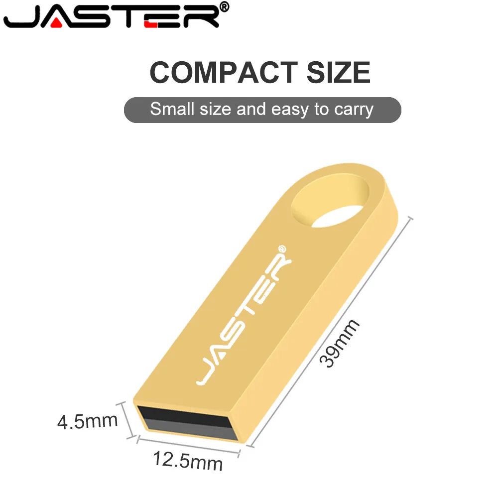 JASTER высокоскоростная флешка 2 мини USB флеш-накопитель металлический 4 ГБ 8 16 64 Гб