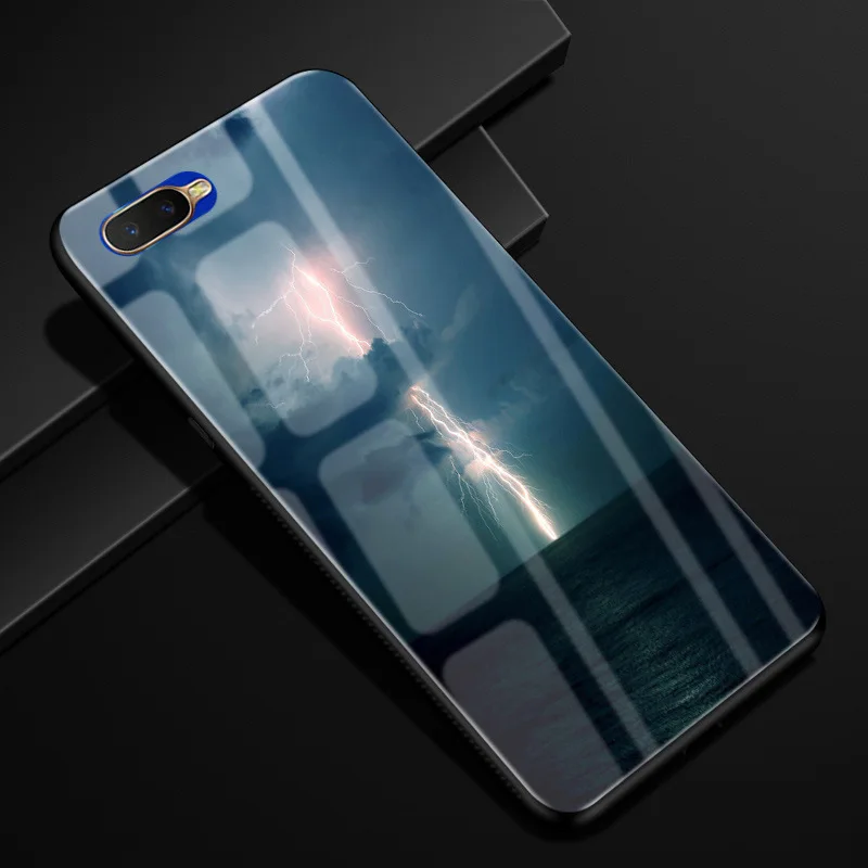 Для Coque Oppo RX17 Neo чехол из закаленного стекла твердая задняя крышка для OPPO RX17 Neo CPH1893 RX17Neo RX 17 Neo чехол силиконовый бампер - Цвет: 4