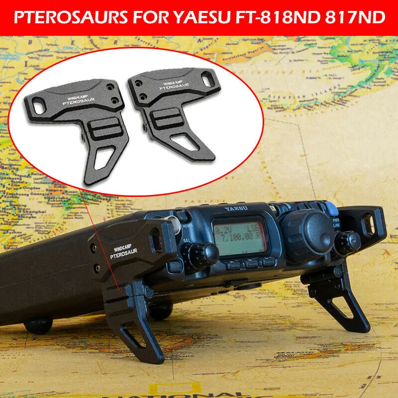 Подставка для ног из алюминиевого сплава pterosours YAESU радиостанция HF Ham WindCamp 817ND FT-817